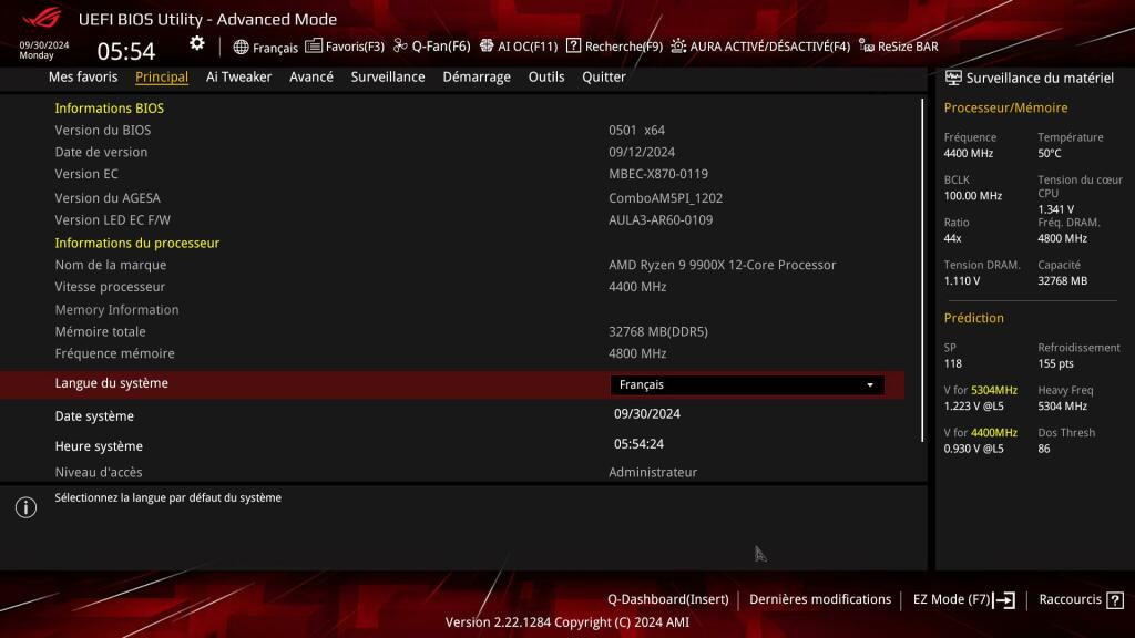 Bios ROG Strix X870E E 4