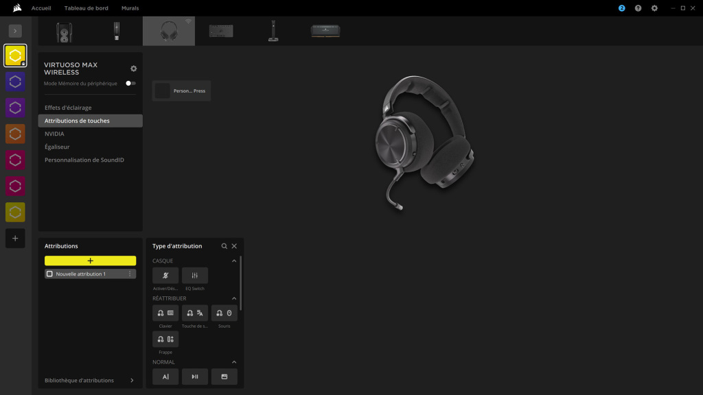 CORSAIR VIRTUOSO MAX attribution touches