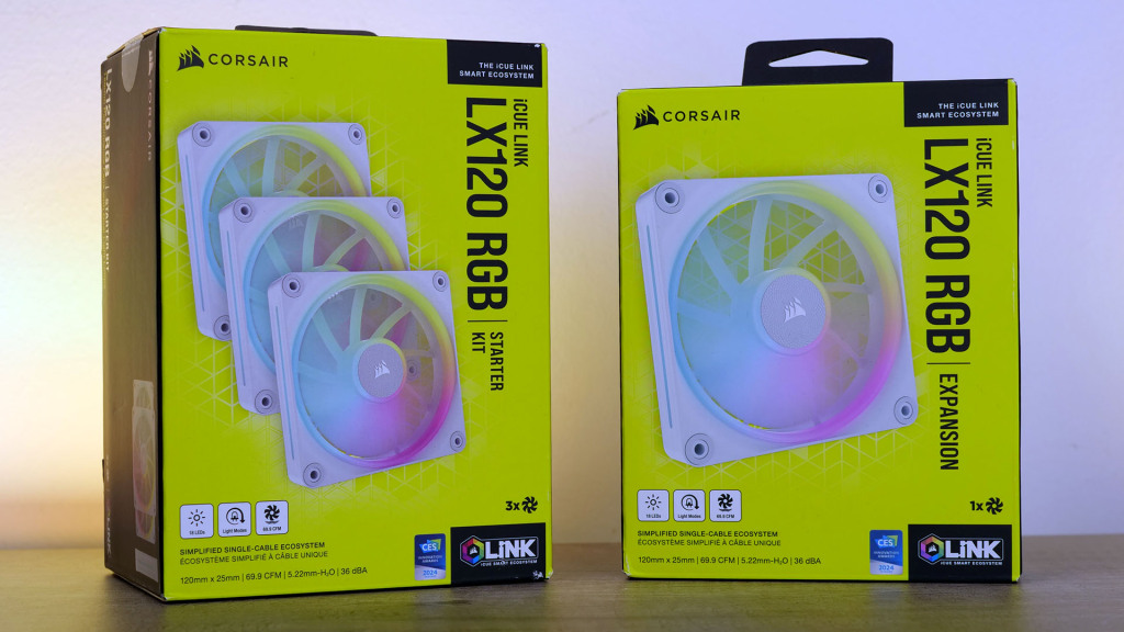 Corsair iCUE LINK LX120 RGB pack et extension