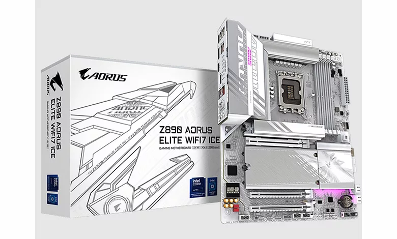 GIGABYTE dévoile les cartes mères AORUS Z890 avec des innovations améliorées par l’IA pour les derniers processeurs Intel Core Ultra 4 GIGABYTE Z890 AORUS Elite Wifi 7 Ice