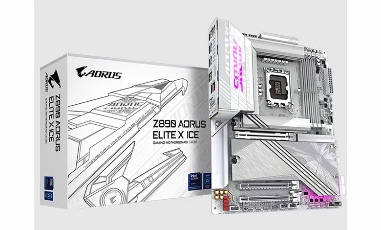 GIGABYTE dévoile les cartes mères AORUS Z890 avec des innovations améliorées par l’IA pour les derniers processeurs Intel Core Ultra 3 GIGABYTE Z890 AORUS Elite X Ice