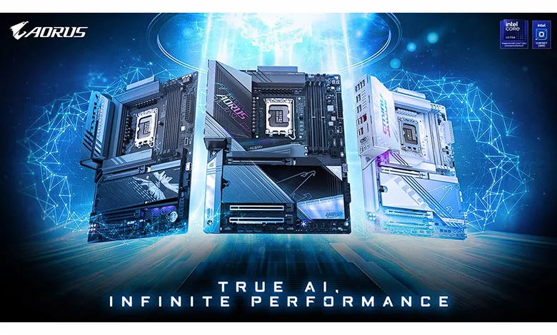 GIGABYTE dévoile les cartes mères AORUS Z890 avec des innovations améliorées par l’IA pour les derniers processeurs Intel Core Ultra 1 GIGABYTE Z890 Couv
