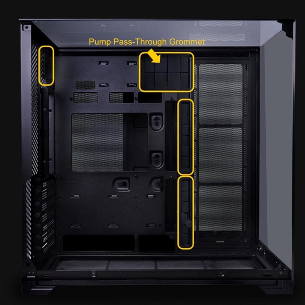 Lian Li collabore avec PCMR pour le boîtier Pc compact 011 Vision 5 Lian Li 011 vision Compact passage tube AIO