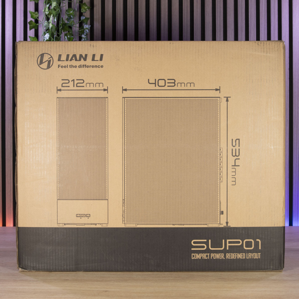 Lian Li SUP01 emballage face avant