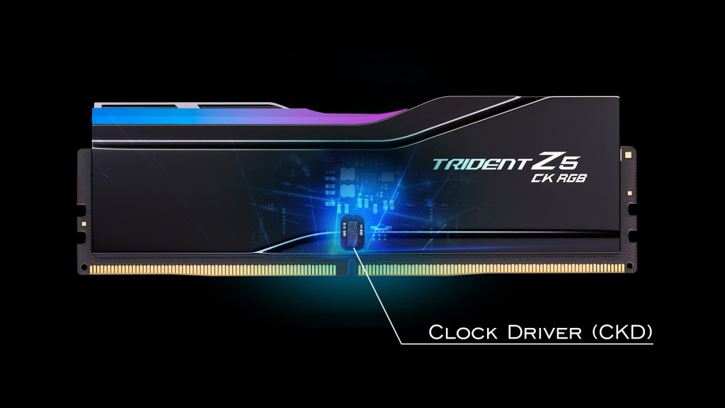 G.SKILL lance la série Trident Z5 CK DDR5 CU-DIMM 6 Trident Z5 CK DDR5 CU DIMM face