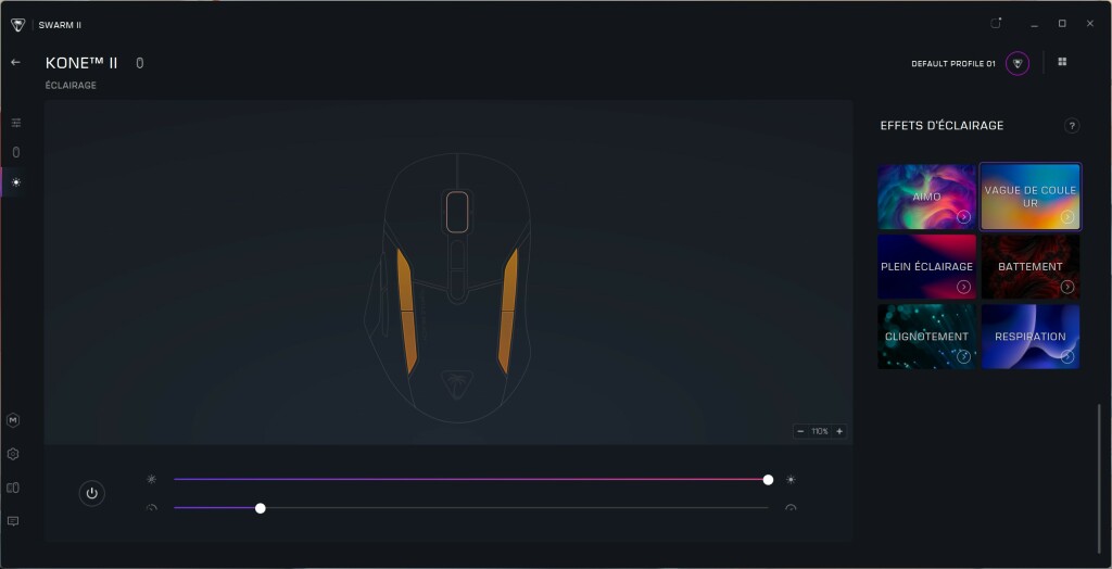 Turtle Beach Kone II éclairage