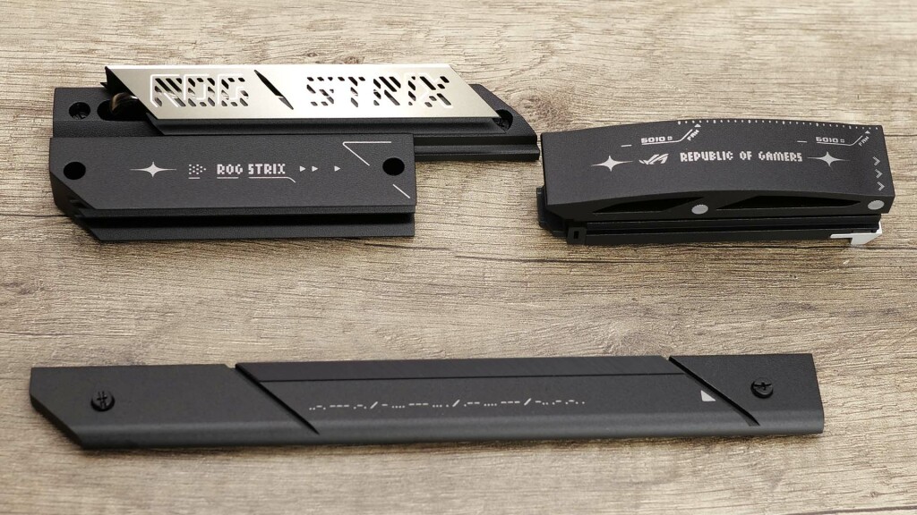 asus rog strix x870e e gaming heatsink ssd