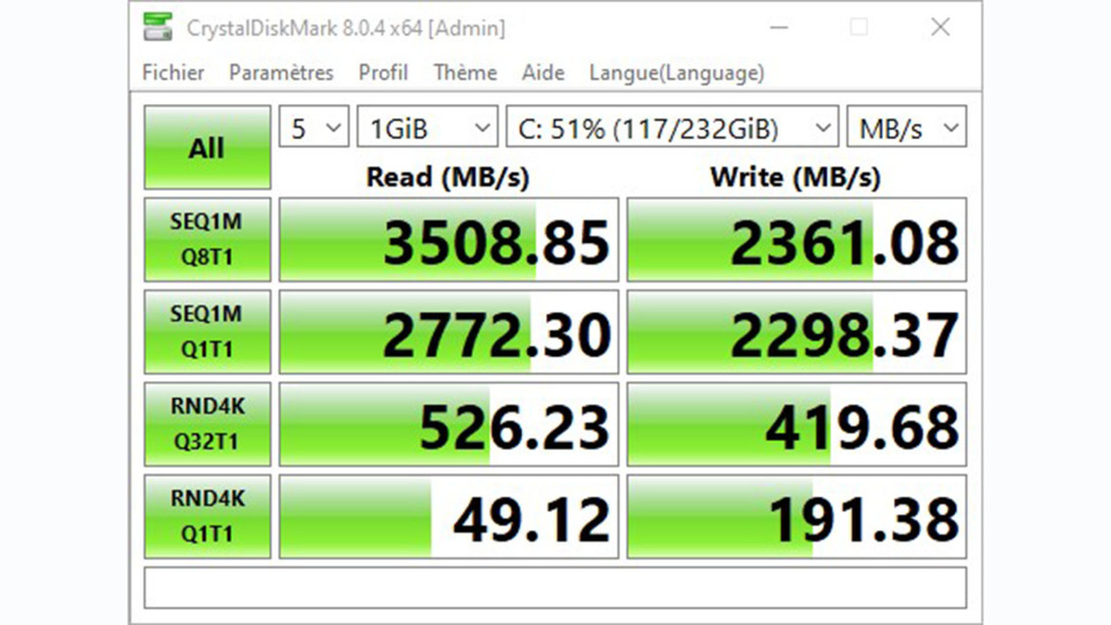 be quiet! Pure Base 501 test SSD
