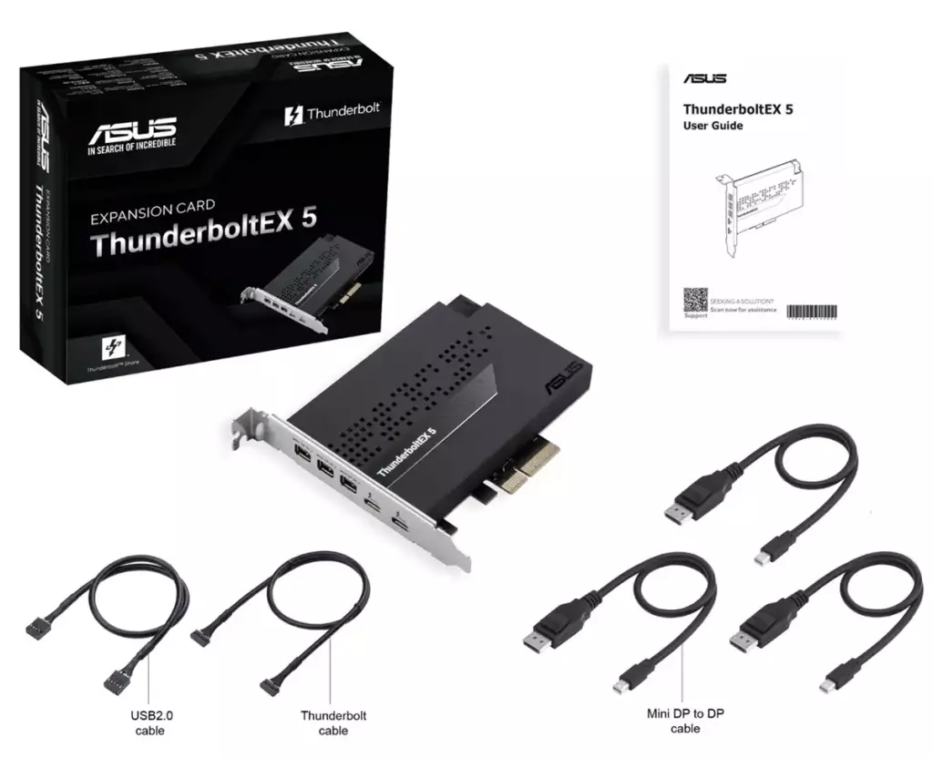 carte asus thunderbolt 5 thunderboltex 5 bundle