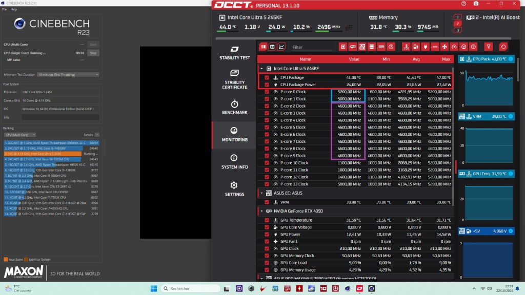core ultra 5 245K conso single