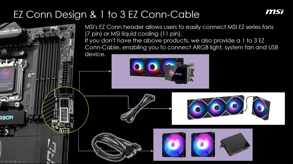 msi ez conn cable