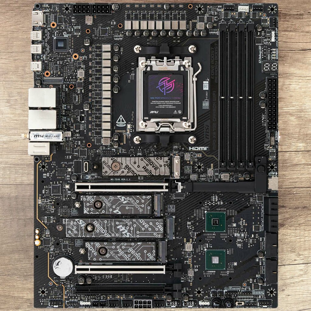 msi mpg x870e carbon wifi pcb