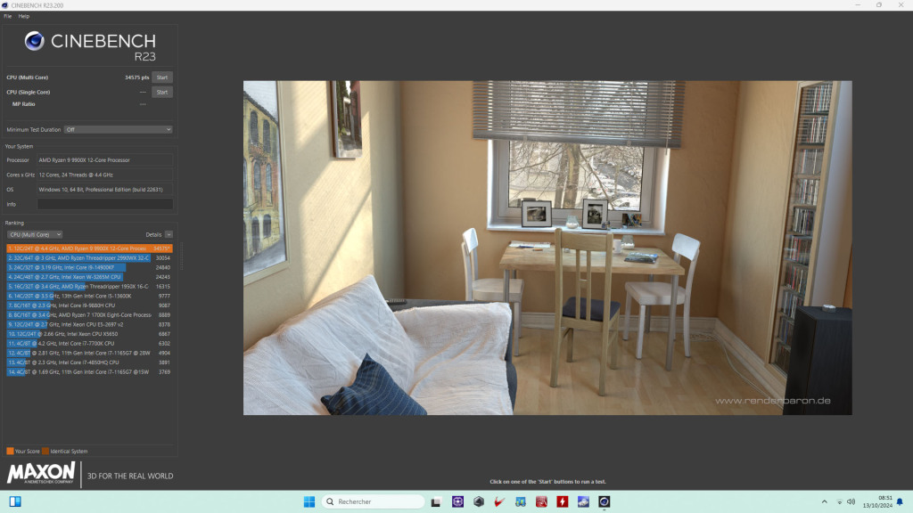 rog strix x870 i cinebench pbo