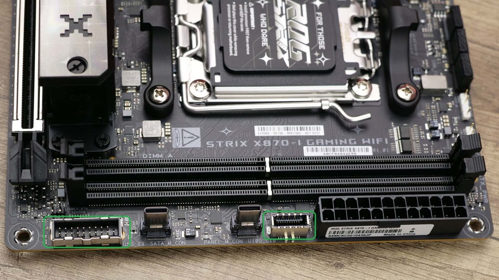rog strix x870 i USB internes