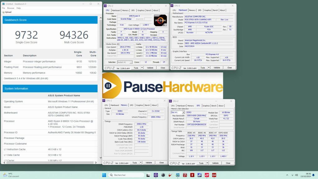rog strix x870 i geekbench 3