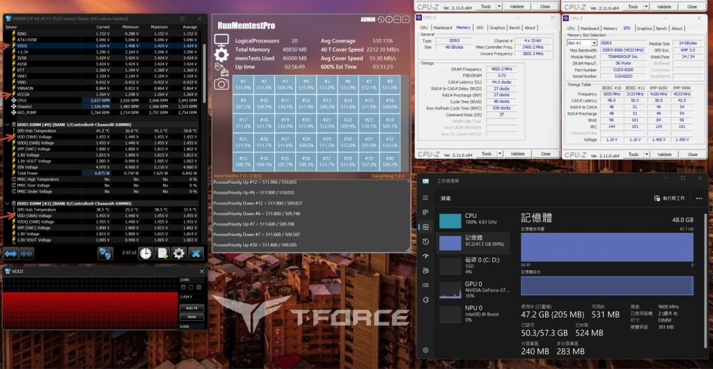T-FORCE XTREEM CKD DDR5 : Mémoire Gaming Ultra-Rapide Jusqu'à 9600 MHz 4 t force xtreem ckd ddr5 test