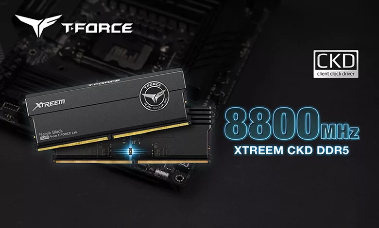 T-FORCE XTREEM CKD DDR5 : Mémoire Gaming Ultra-Rapide Jusqu'à 9600 MHz 1 teamgroup xtreem ckd 8800 mhz ddr5