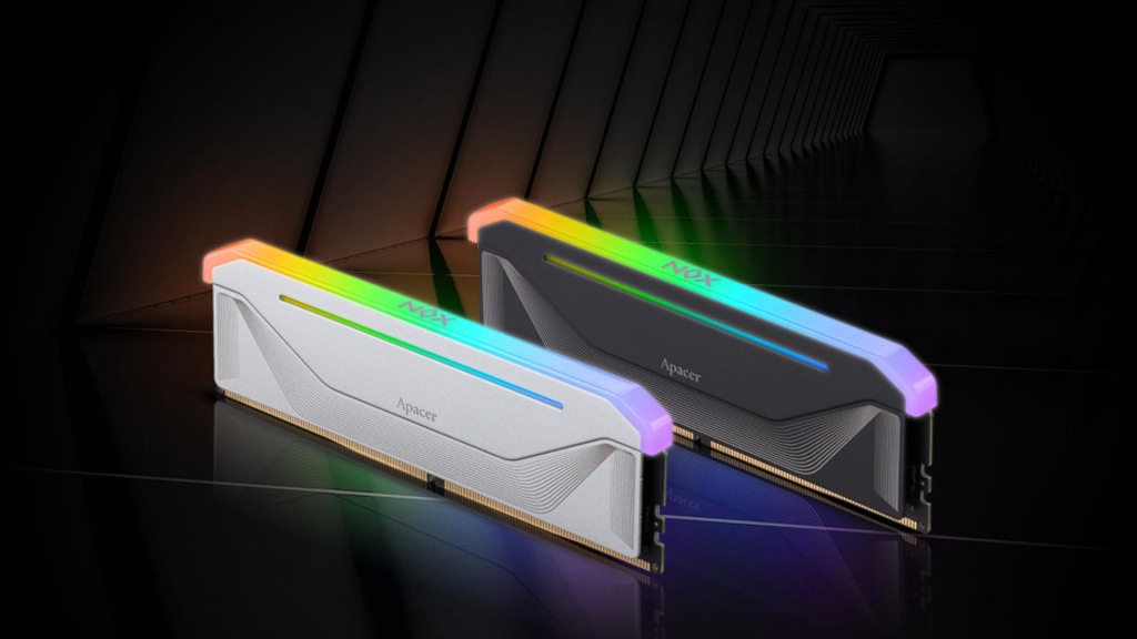 APACER dévoile la mémoire NOX RGB DDR5 4 APACER NOX RGB DDR5 noir et blanc