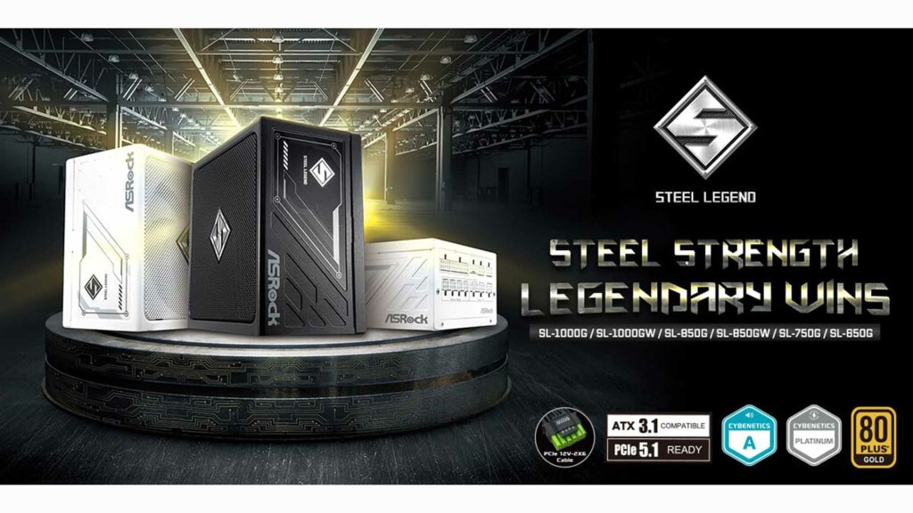 ASRock dévoile des blocs d’alimentation ATX 3.1 et PCIe 5.1 4 Alimentation ASRock Steel Legend