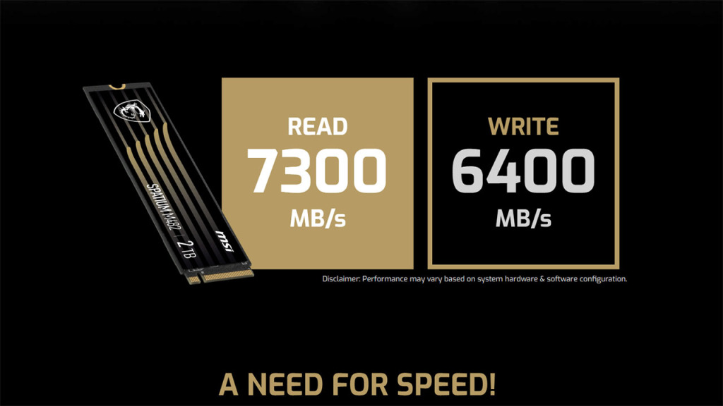 Offres Black Friday Grosbill : Réductions jusqu'à 67 % sur l'informatique 2 Balck Friday SSD PCIe 4.0 NVMe M.2 2 to MSI SPATIUM M482