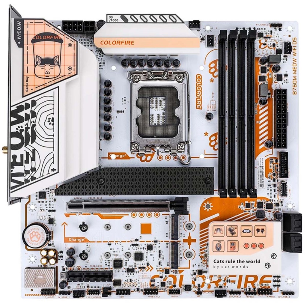 COLORFUL COLORFIRE B650M-MEOW WIFI : une carte mère très "MEOW" 2 COLORFUL COLORFIRE B650M MEOW WIFI FACE