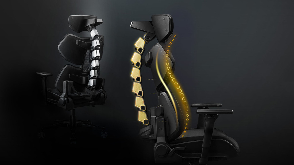 Chaise de jeu COUGAR Terminator Elite : comme une deuxième colonne vertébrale 4 COUGAR Terminator Elite courbure