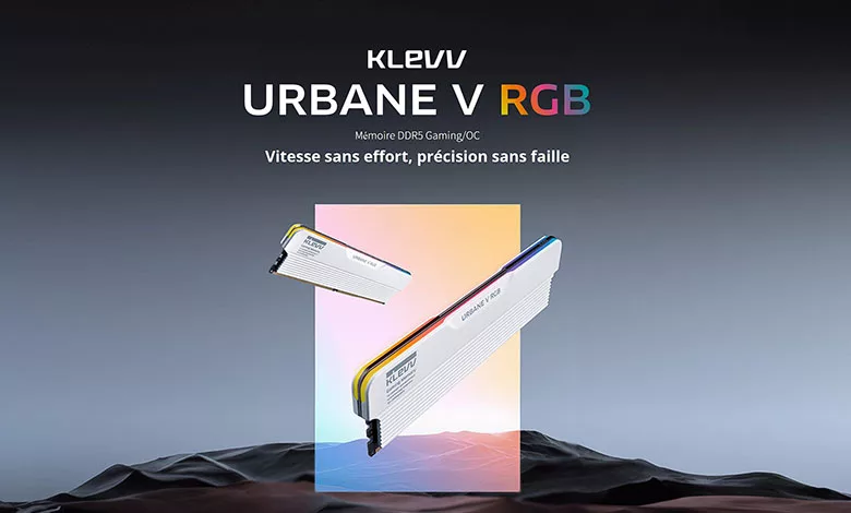 KLEVV dévoile sa mémoire URBANE V RGB DDR5 Gaming/OC 1 KLEVV URBANE V Couv