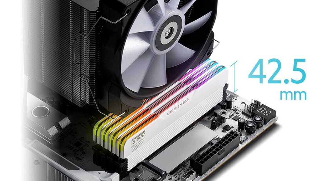 KLEVV dévoile sa mémoire URBANE V RGB DDR5 Gaming/OC 3 KLEVV URBANE V hauteur