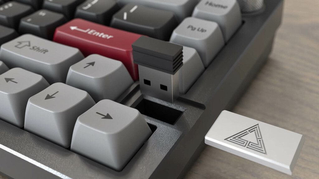 MONTECH lance le clavier mécanique MKey Pro 8 MONTECH MKey Pro rangement dongle