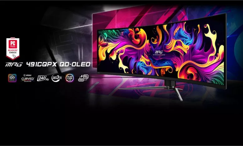 MSI Lance Deux Nouveaux Moniteurs QD-OLED : MPG 491CQPX et MPG 321URXW 1 MPG 491CQPX QD OLED