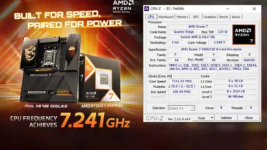 MSI Pousse le Ryzen 7 9800X3D à un Record de 7241 MHz 20 MSI x870e OC 7241MHZ Ryzen 7 9800X3D