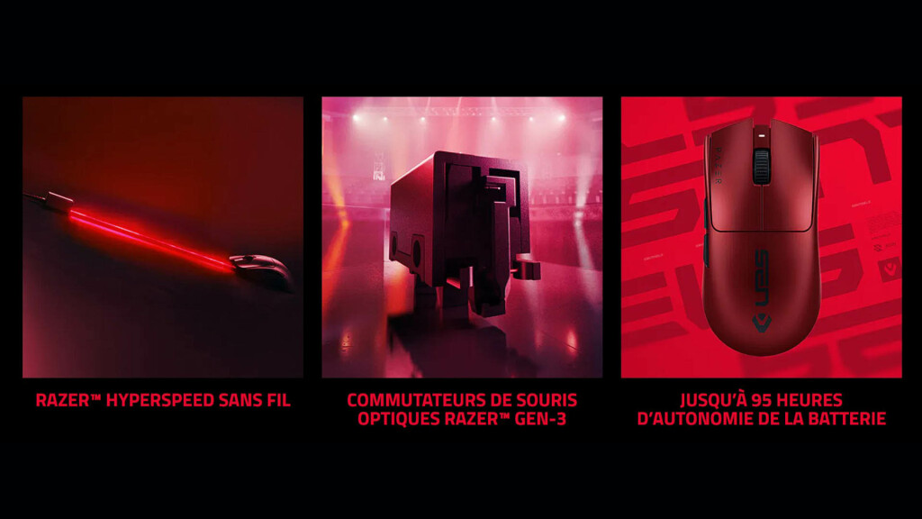 La souris RAZER Viper V3 Pro s'habille en rouge pour une collaboration avec l'équipe d'eSports Sentinels 4 RAZER Viper V3 Pro Sentinels 2