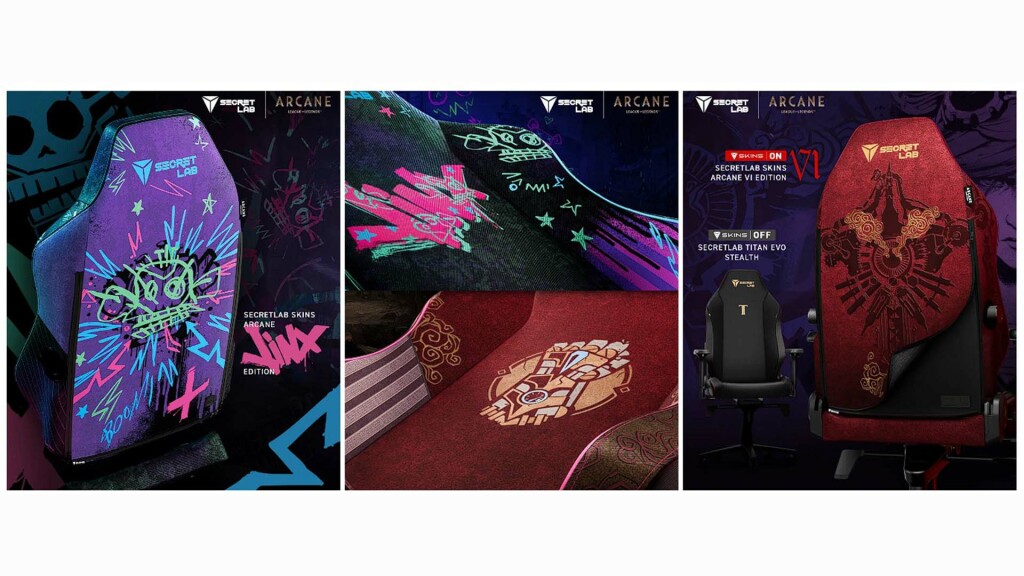 Secretlab présente sa collection de chaises Arcane : préparez-vous pour une confrontation épique entre Piltover et Zaun 4 Secretlab Arcane housses 1