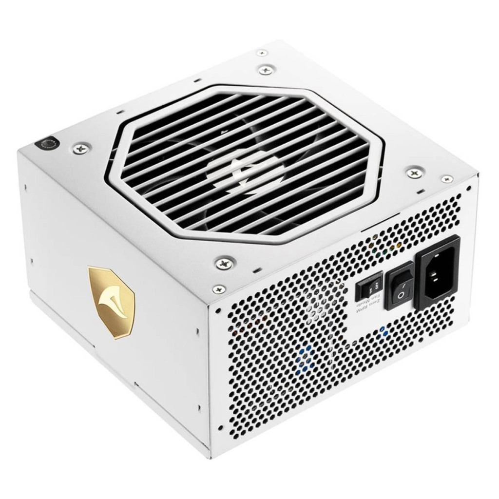 Sharkoon Rebel P20 white : alimentation ATX 3.1 certifiée Cybenetics Gold et Platine 3 Sharkoon Rebel P20 dessus