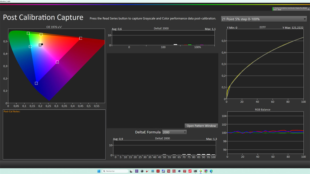 XENEON 34WQHD240 C QD OLED post calibration check