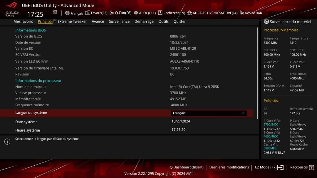 Z890 Hero Bios 1