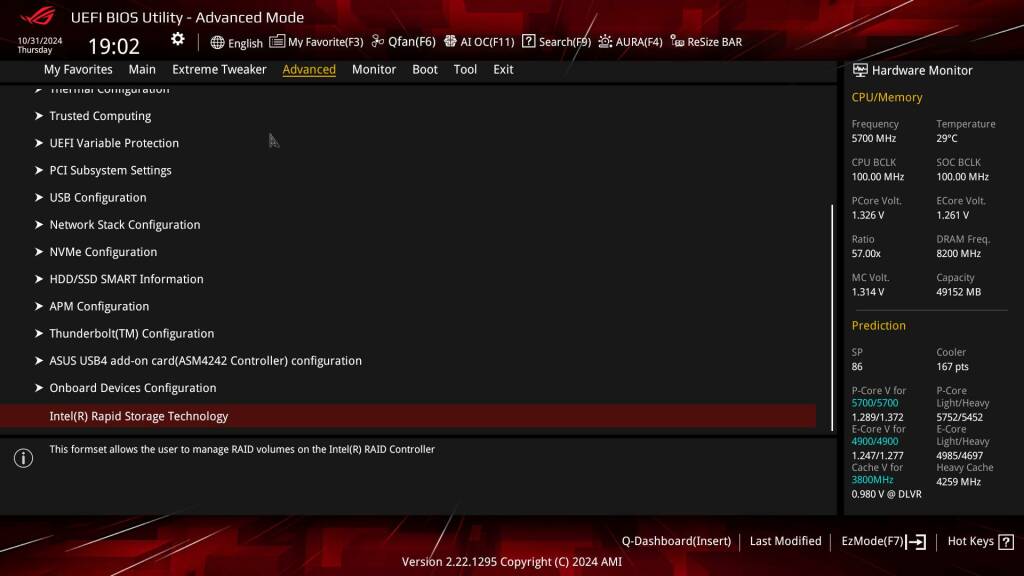 Z890 Hero Bios 24