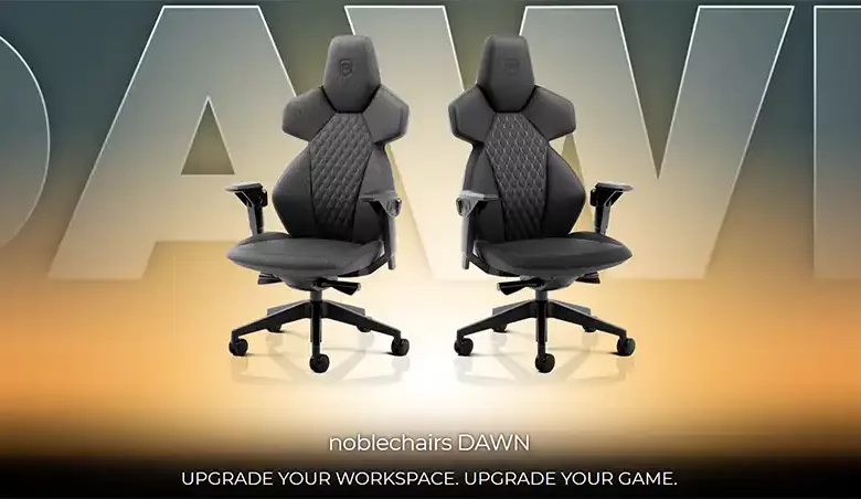 Nouvelle chaise gaming avec la noblechairs DAWN 1 fauteuil gaming noblechairs dawn