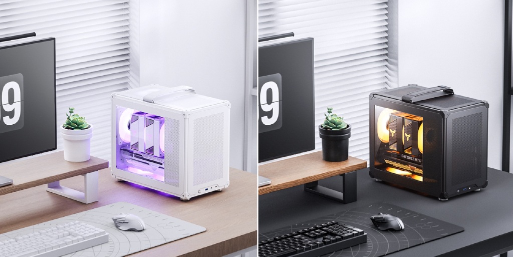 JONSBO dévoile le boîtier C6 MAX : design innovant avec poignée intégrée 2 jonsbo c6 max white et black