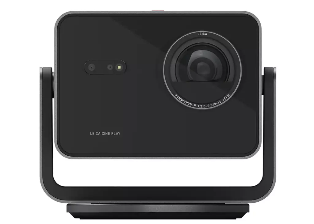 Mini-projecteur Leica Cine Play 1, technologie triple laser RGB jusqu'à 3000 lumens ANSI 2 mini projecteur leica cineplay 1 face
