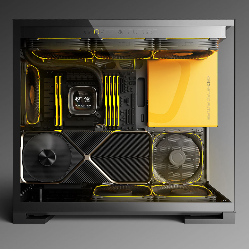 Geometric Future dévoile le Model 5 : Un boîtier compact et performant pour PC 2 model 5 geometricfuture glass 01
