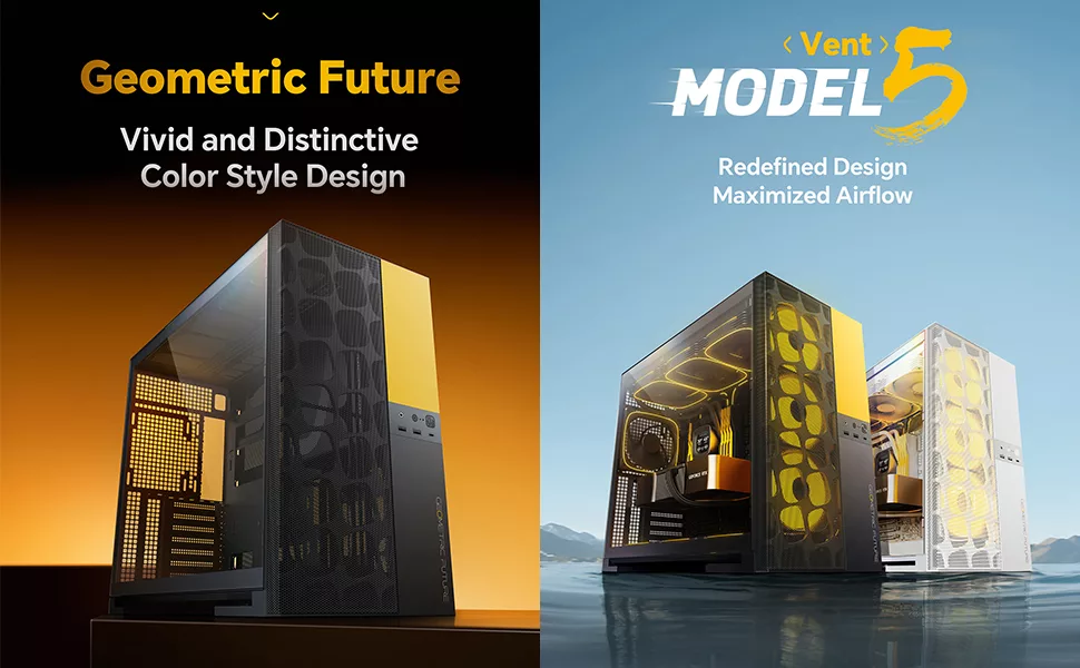 Geometric Future dévoile le Model 5 : Un boîtier compact et performant pour PC 4 model 5 geometricfuture vent
