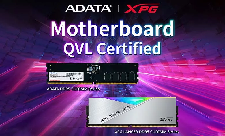 ADATA XPG DDR5 CUDIMM certifiée pour Intel Ultra 200S 1 motherboard qvl certified adata xpg ddr5 cudimm