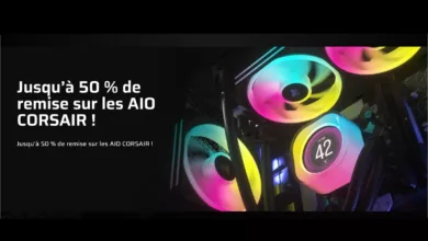 promo 50 pour cent aio corsair icue link
