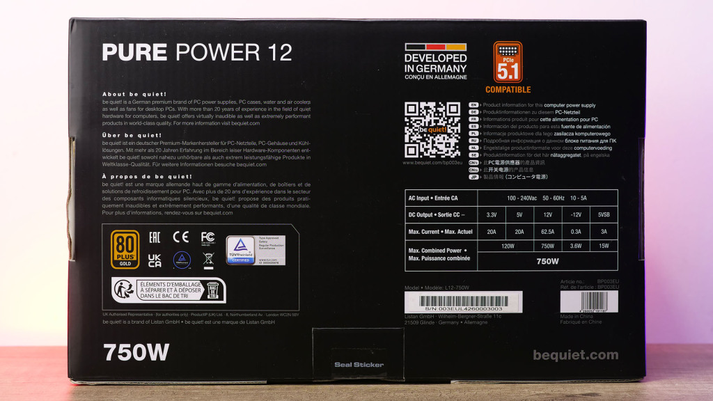 pure power 12 750w unboxing 01