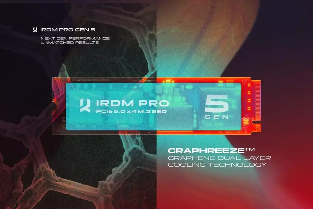 SSD IRDM PRO GEN 5, avec technologie de refroidissement Graphreeze 3 ssd irdm pro gen 5 graphreeze