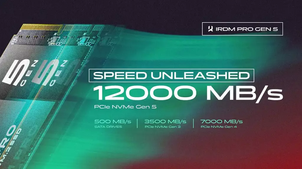 SSD IRDM PRO GEN 5, avec technologie de refroidissement Graphreeze 2 ssd irdm pro gen 5 specs
