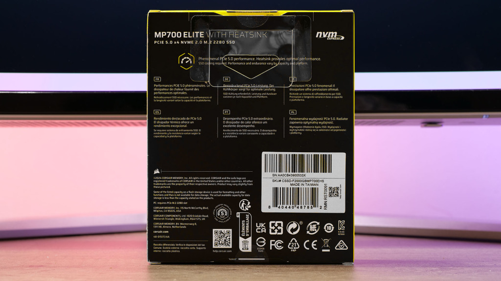 test corsair mp700 elite 2 to Box02