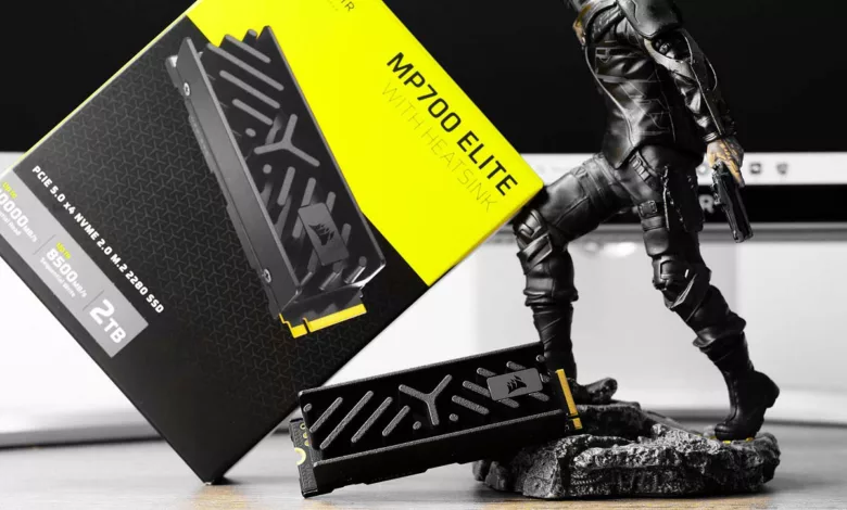 test corsair mp700 elite 2 to heatsink