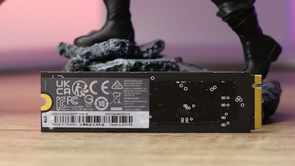 test corsair mp700 elite 2 to heatsink pcb 02